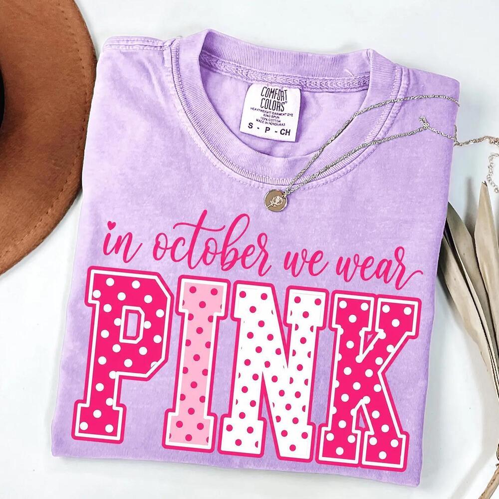 In October We Wear Shirt, Polka Dot  Tee